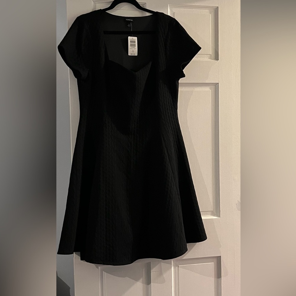 Black, knit dress
